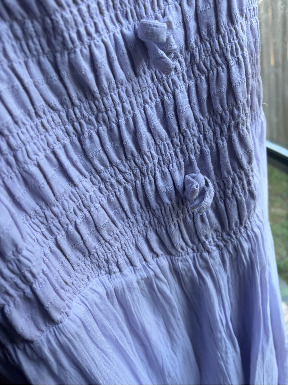 American Eagle Outfitters Lavender Smocked Maxi Dress - Picture 5 of 6